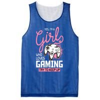 Who Loves Gaming Funny Video Gamer Funny Gift Mesh Reversible Basketball Jersey Tank