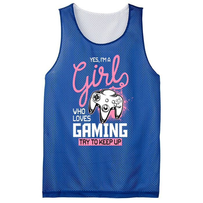 Who Loves Gaming Funny Video Gamer Funny Gift Mesh Reversible Basketball Jersey Tank