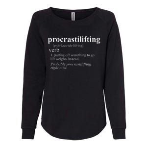 Weightlifting Lover Gifts Procrastilifting Funny Gym Workout Womens California Wash Sweatshirt