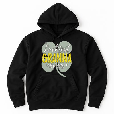 Womens Luckiest Granna Ever Cute St Patricks Day Gift For Mom Hoodie