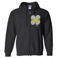 Womens Luckiest Granna Ever Cute St Patricks Day Gift For Mom Full Zip Hoodie