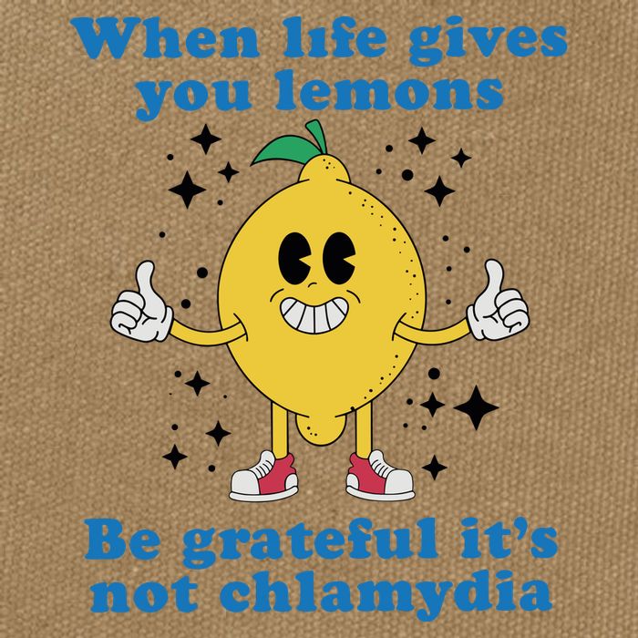 When Life Gives You Lemons Cotton Canvas Backpack