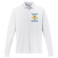 When Life Gives You Lemons Performance Long Sleeve Polo