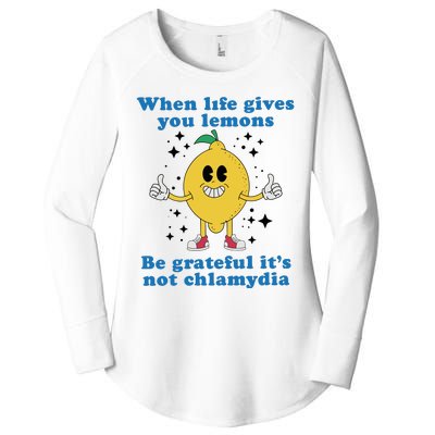 When Life Gives You Lemons Women's Perfect Tri Tunic Long Sleeve Shirt