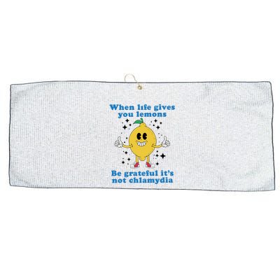 When Life Gives You Lemons Large Microfiber Waffle Golf Towel