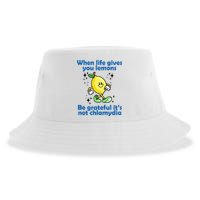 When Life Gives You Lemons Be Grateful Its Not Chlamydia Funny Sustainable Bucket Hat