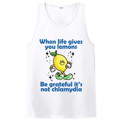When Life Gives You Lemons Be Grateful Its Not Chlamydia Funny PosiCharge Competitor Tank