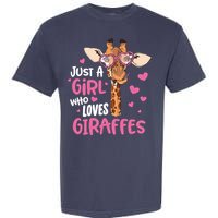 Who Loves Giraffes Cute Giraffe Lover Garment-Dyed Heavyweight T-Shirt