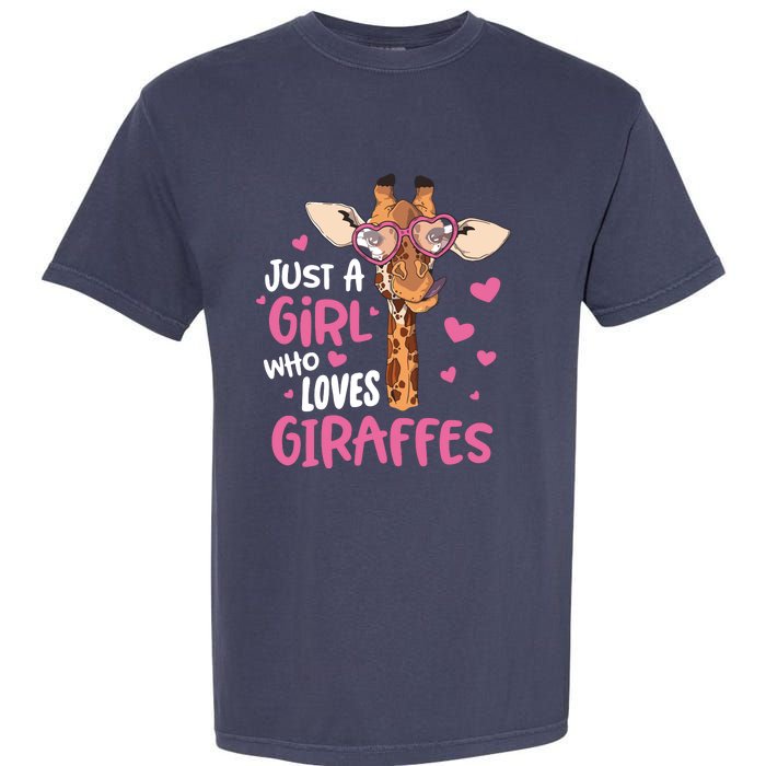 Who Loves Giraffes Cute Giraffe Lover Garment-Dyed Heavyweight T-Shirt