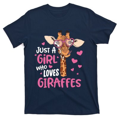 Who Loves Giraffes Cute Giraffe Lover T-Shirt