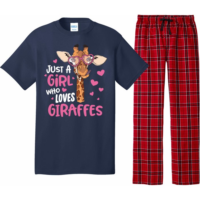 Who Loves Giraffes Cute Giraffe Lover Pajama Set