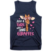 Who Loves Giraffes Cute Giraffe Lover Tank Top