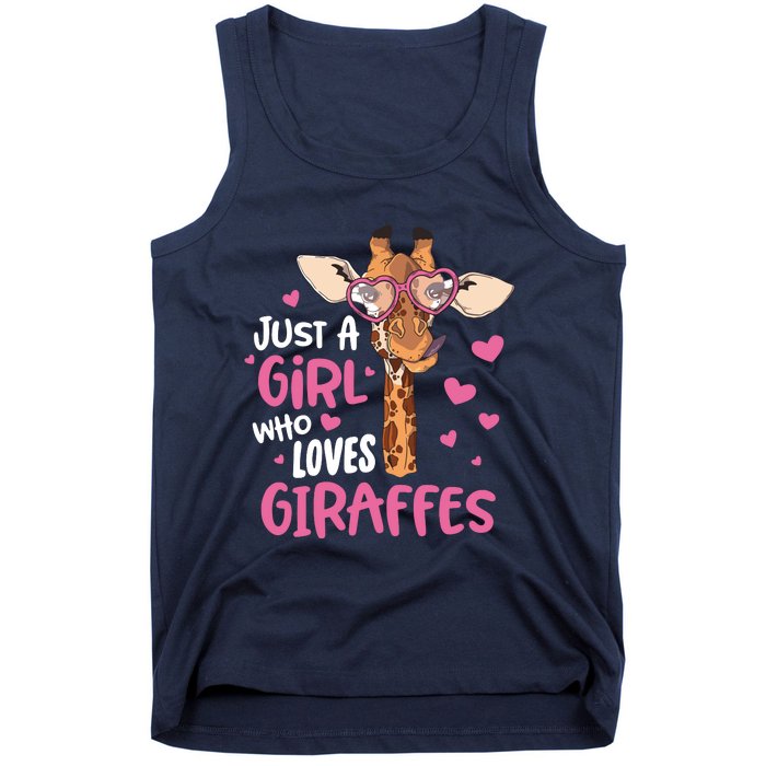 Who Loves Giraffes Cute Giraffe Lover Tank Top