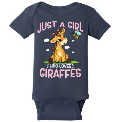 Who Loves Giraffe, Cute Giraffe Baby Bodysuit