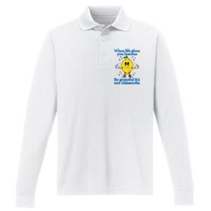 When Life Gives You Lemons Be Grateful ItS Not Chlamydia Performance Long Sleeve Polo