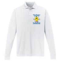 When Life Gives You Lemons Be Grateful ItS Not Chlamydia Performance Long Sleeve Polo