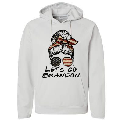 Womens Lets Go Brandon Lets Go Brandon Performance Fleece Hoodie