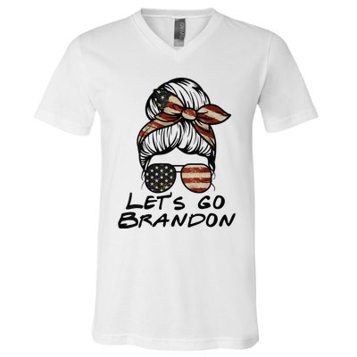 Womens Lets Go Brandon Lets Go Brandon V-Neck T-Shirt