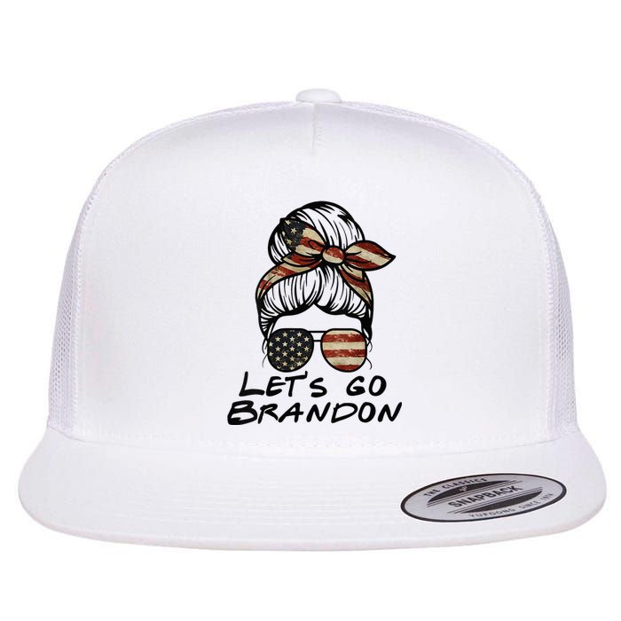 Womens Lets Go Brandon Lets Go Brandon Flat Bill Trucker Hat