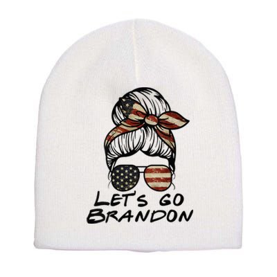 Womens Lets Go Brandon Lets Go Brandon Short Acrylic Beanie