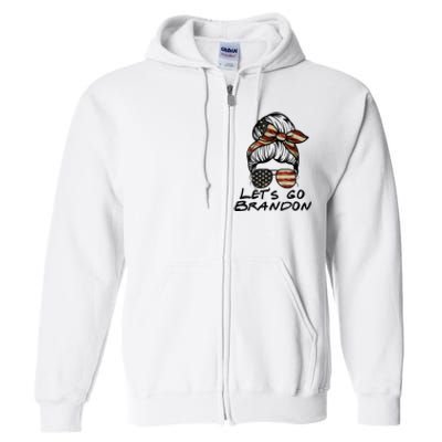 Womens Lets Go Brandon Lets Go Brandon Full Zip Hoodie