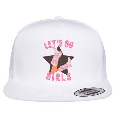 Western Lets Go Girls Bridal Bachelorette Party Matching Flat Bill Trucker Hat