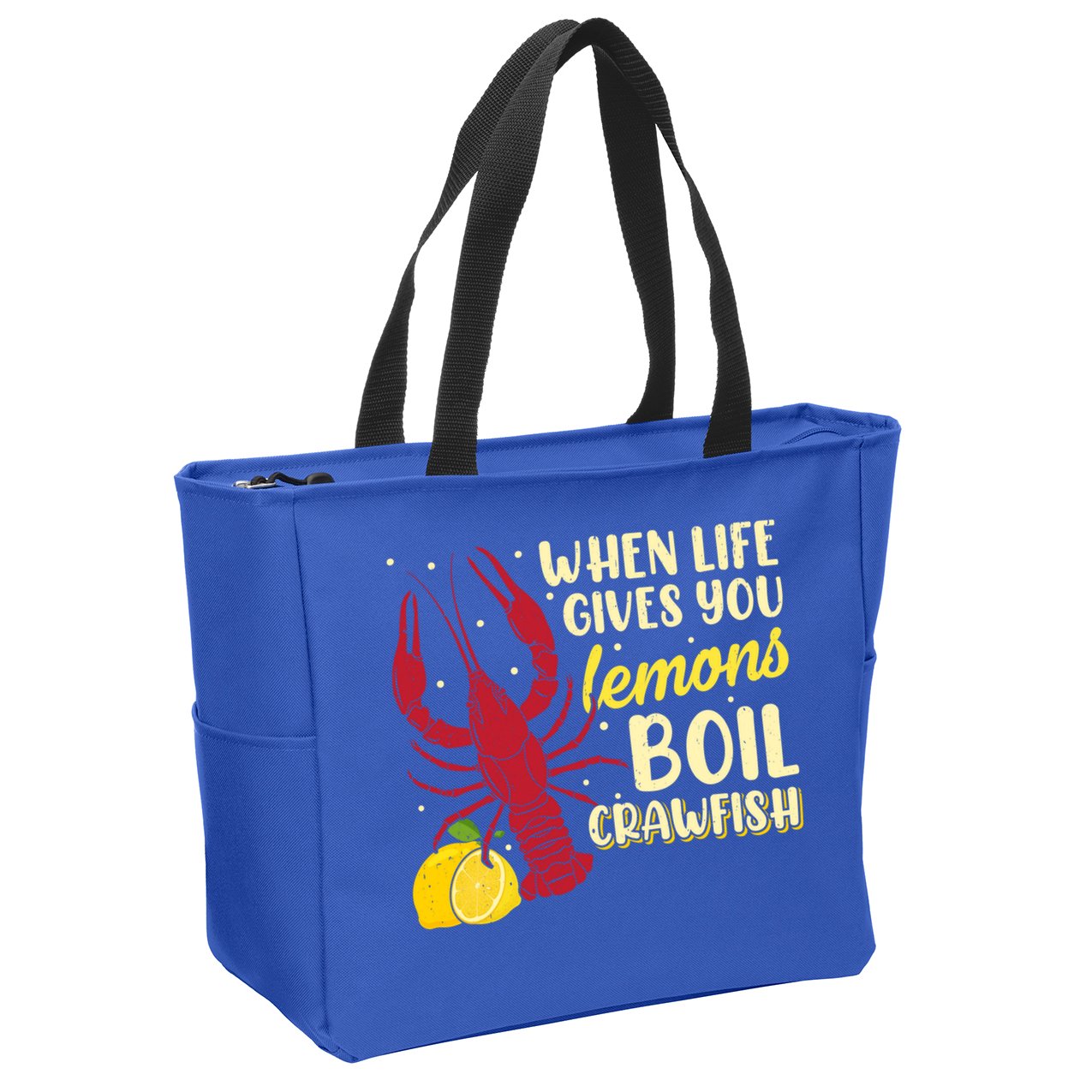 When Lifes Gives You Lemons Boil Crawfish Season Gift Zip Tote Bag