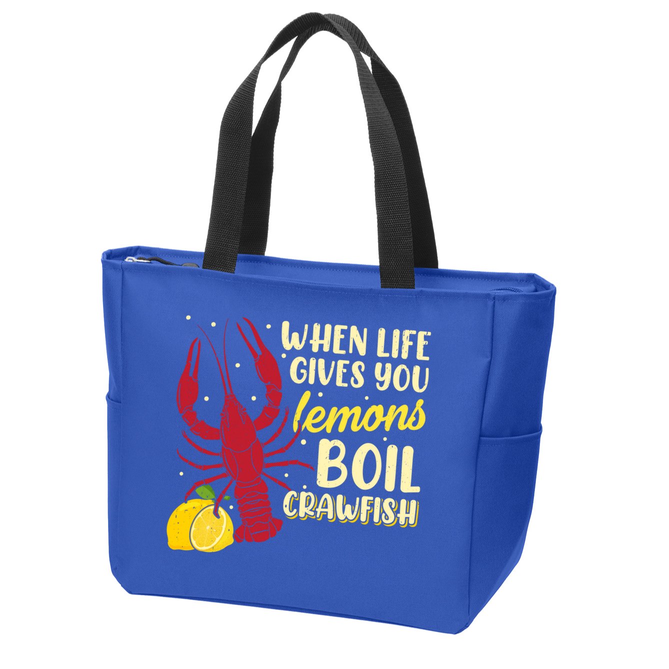 When Lifes Gives You Lemons Boil Crawfish Season Gift Zip Tote Bag