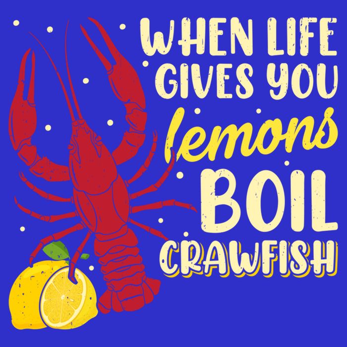 When Lifes Gives You Lemons Boil Crawfish Season Gift Zip Tote Bag