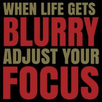 When Life Gets Blurry Adjust Your Focus Stripe Pom Pom Beanie