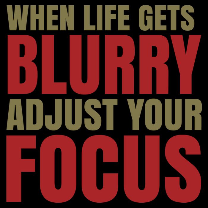 When Life Gets Blurry Adjust Your Focus Stripe Pom Pom Beanie