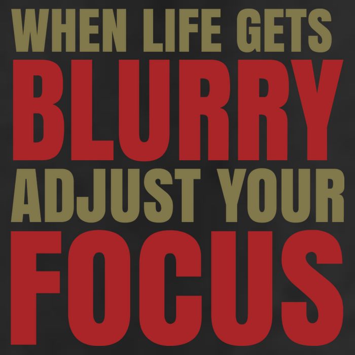 When Life Gets Blurry Adjust Your Focus 25L Jumbo Tote
