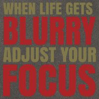 When Life Gets Blurry Adjust Your Focus Cotton Canvas Backpack