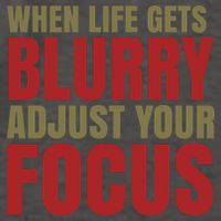 When Life Gets Blurry Adjust Your Focus Vector Backpack