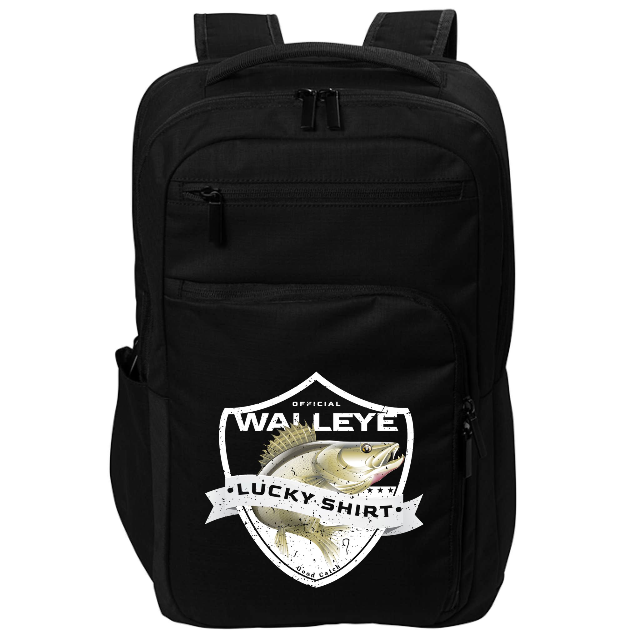 Walleye Lucky Gift Funny Accessories To Walleye Fishing Gift Impact Tech Backpack