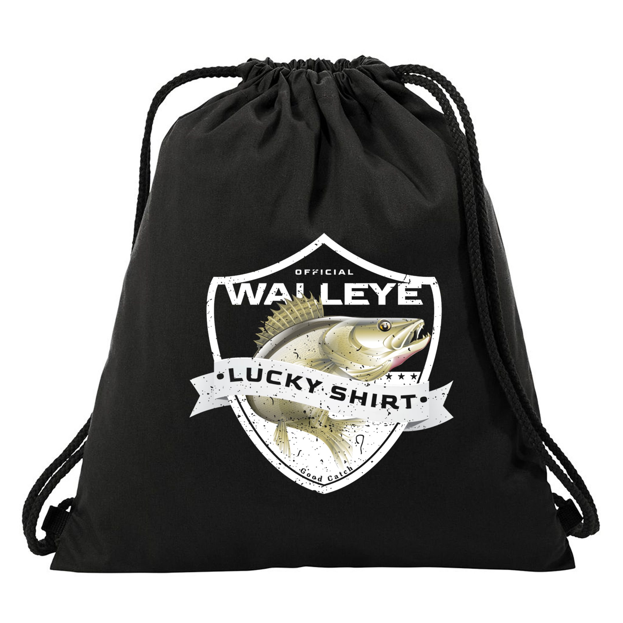 Walleye Lucky Gift Funny Accessories To Walleye Fishing Gift Drawstring Bag