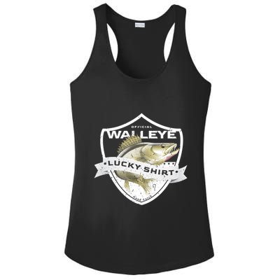 Walleye Lucky Gift Funny Accessories To Walleye Fishing Gift Ladies PosiCharge Competitor Racerback Tank