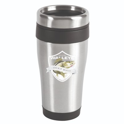 Walleye Lucky Gift Funny Accessories To Walleye Fishing Gift 16oz Travel Tumbler