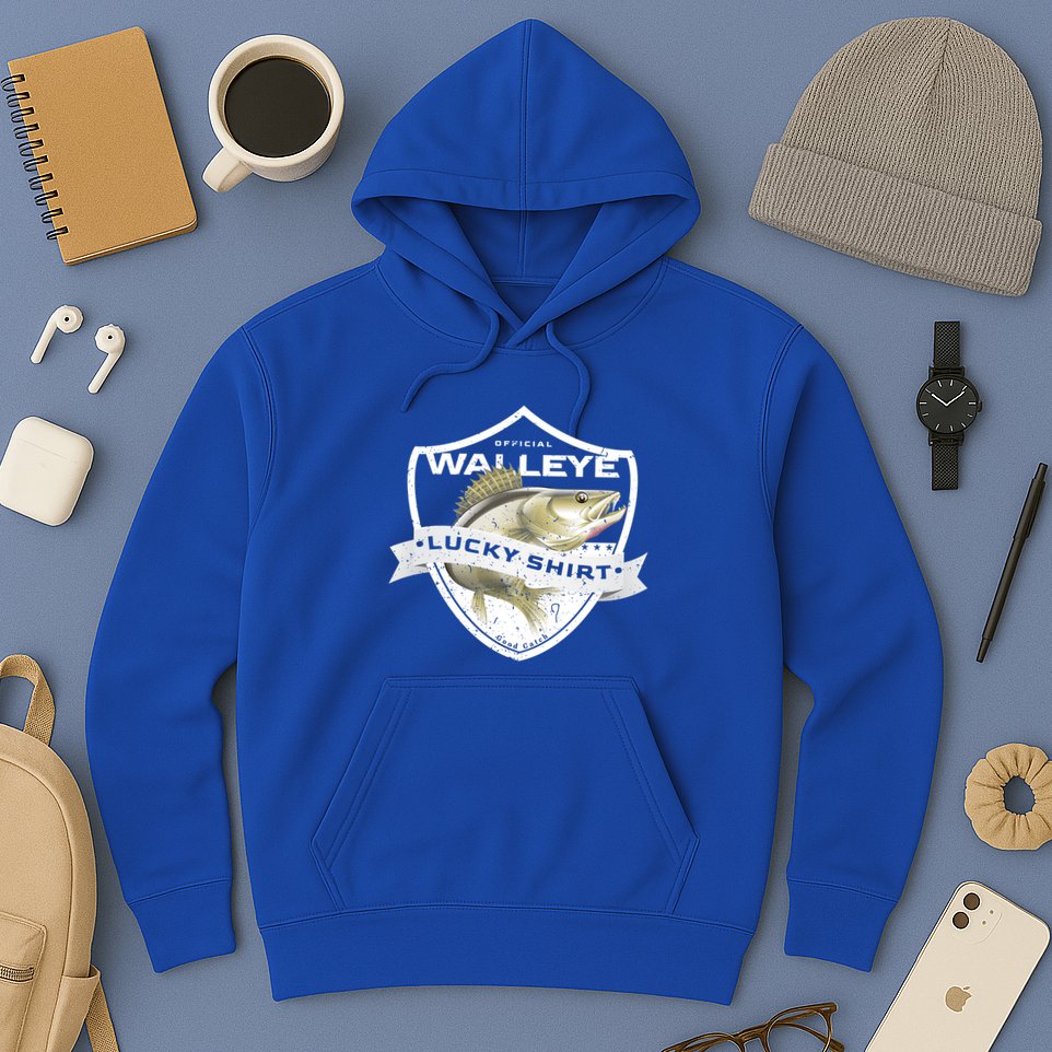 Walleye Lucky Gift Funny Accessories To Walleye Fishing Gift Hoodie