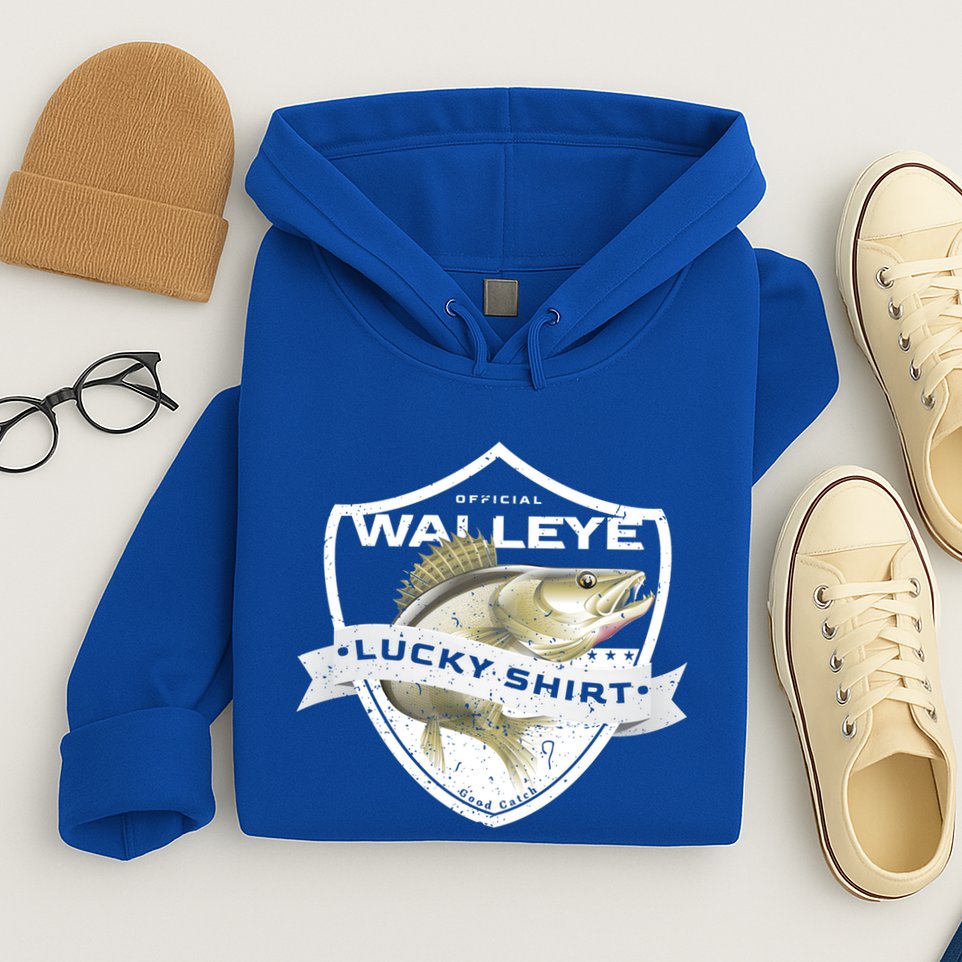 Walleye Lucky Gift Funny Accessories To Walleye Fishing Gift Hoodie