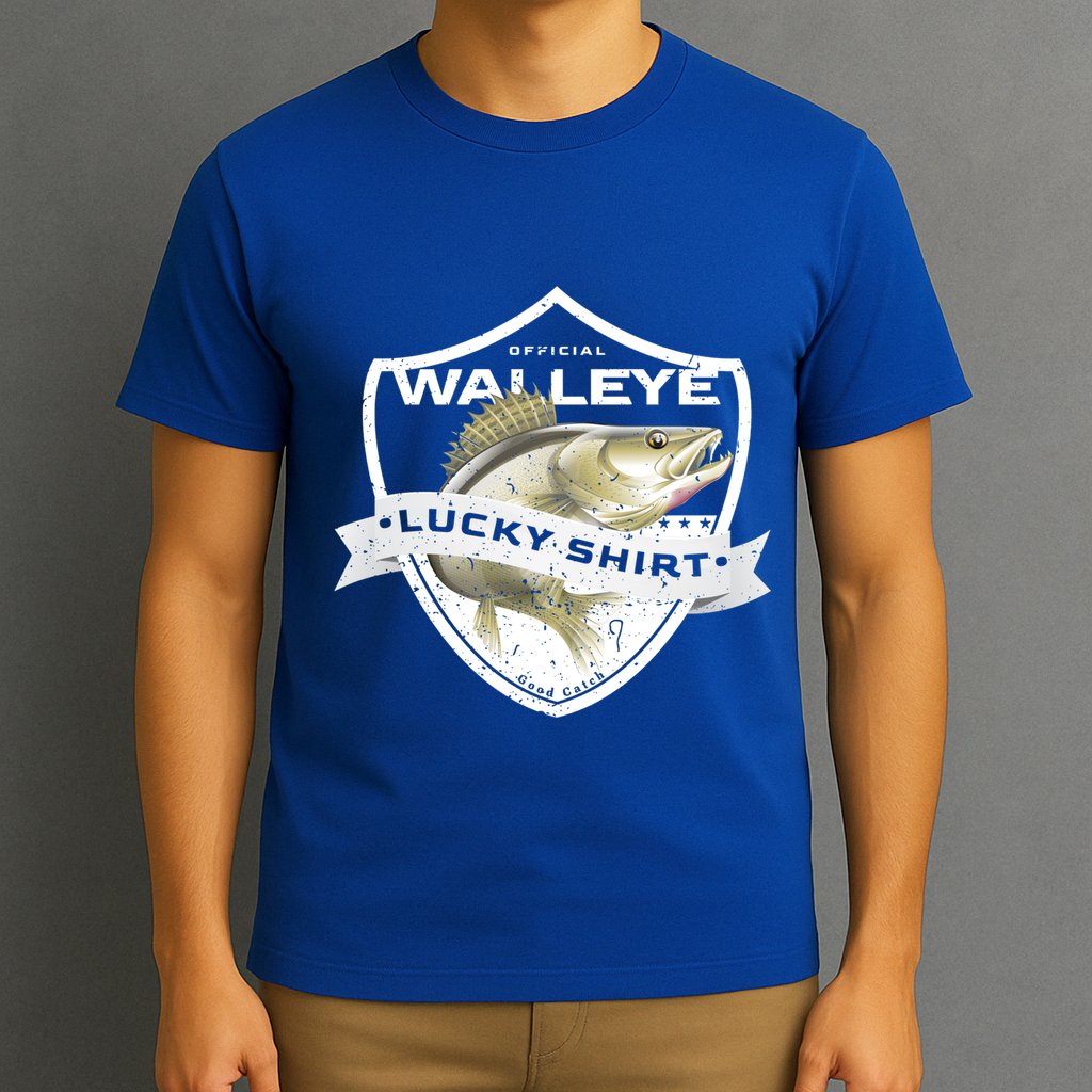 Walleye Lucky Gift Funny Accessories To Walleye Fishing Gift T-Shirt