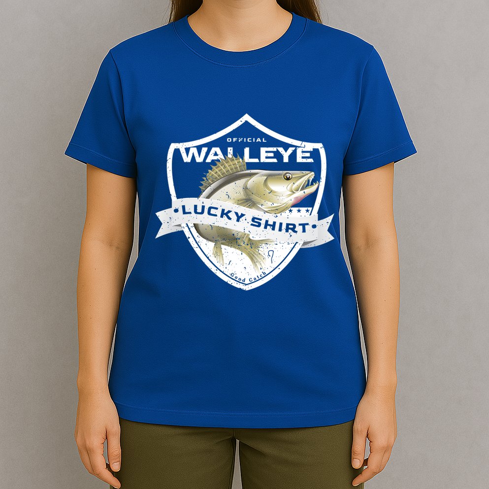 Walleye Lucky Gift Funny Accessories To Walleye Fishing Gift T-Shirt