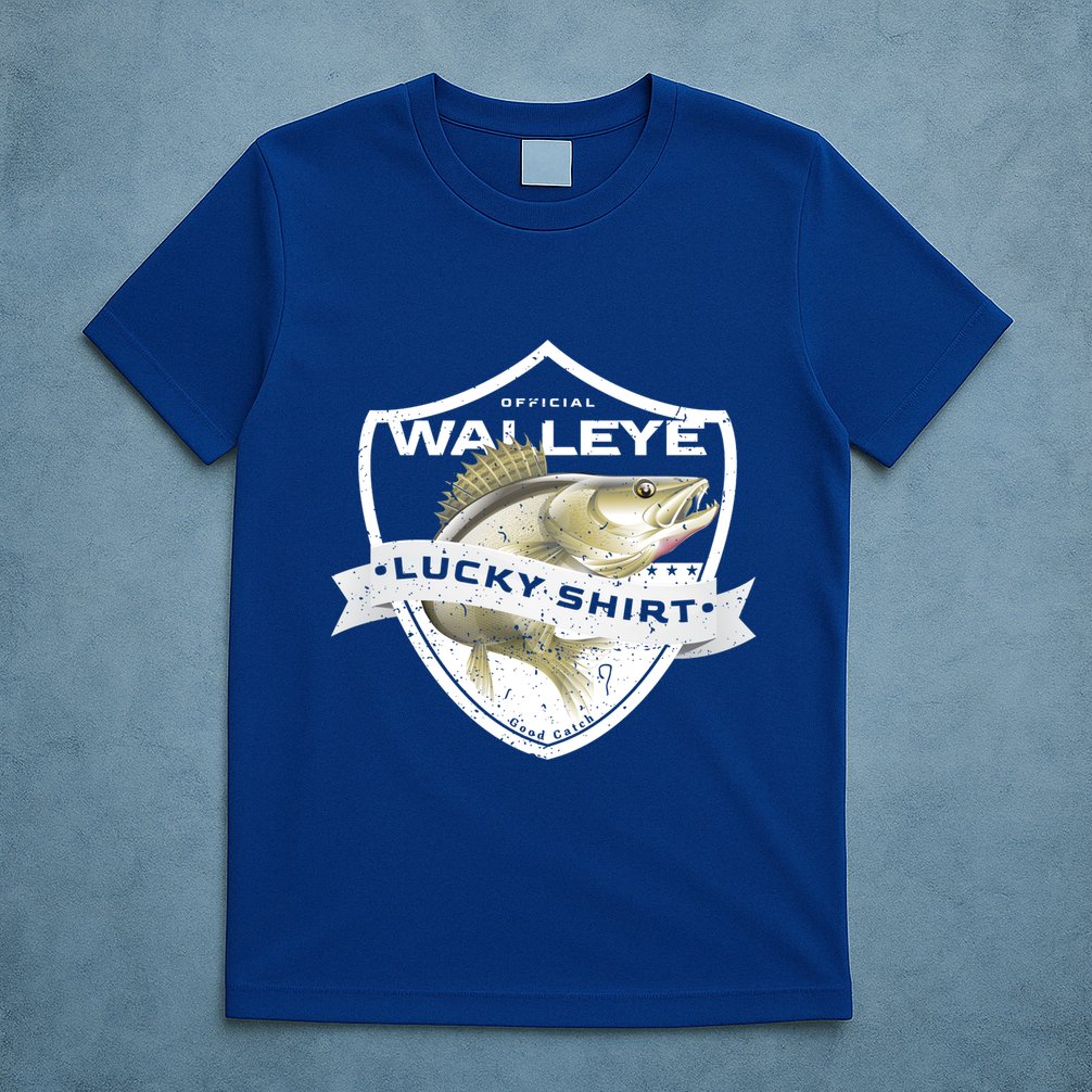 Walleye Lucky Gift Funny Accessories To Walleye Fishing Gift T-Shirt
