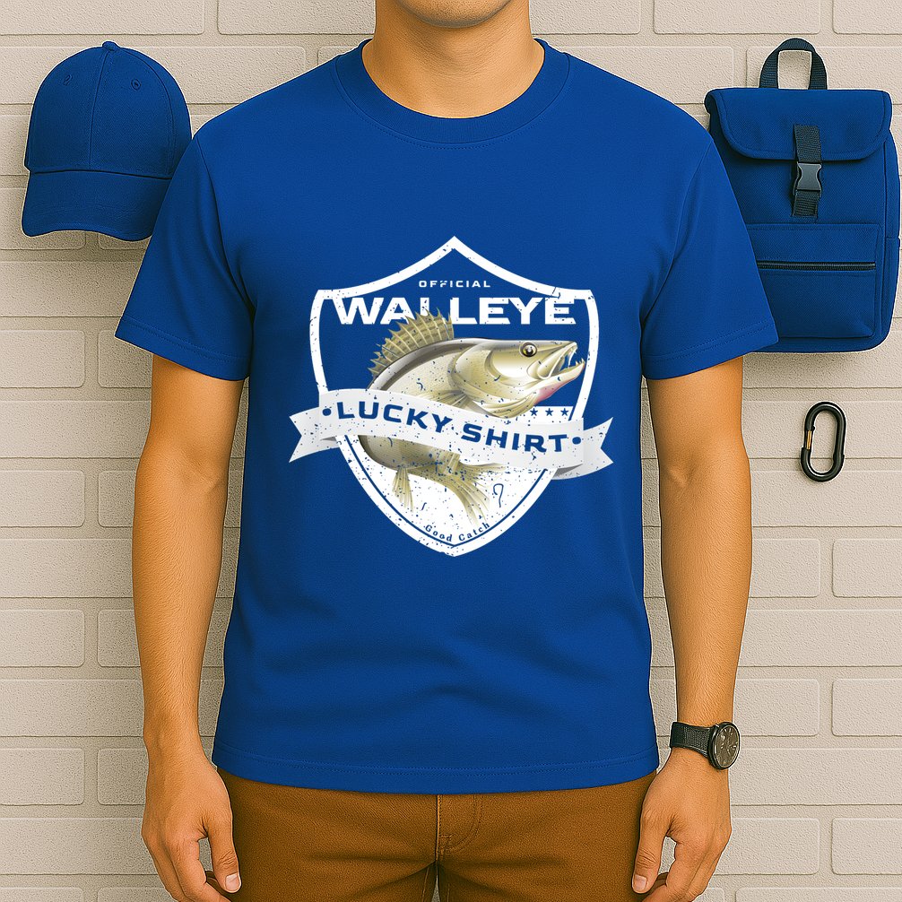 Walleye Lucky Gift Funny Accessories To Walleye Fishing Gift T-Shirt