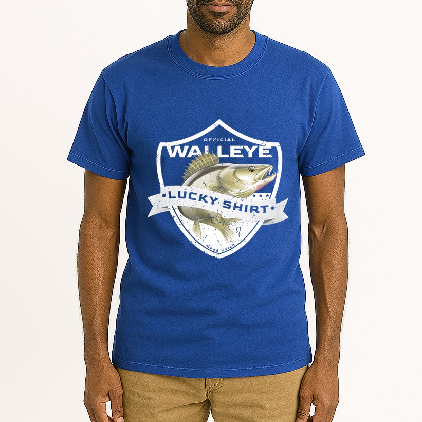 Walleye Lucky Gift Funny Accessories To Walleye Fishing Gift Tall T-Shirt