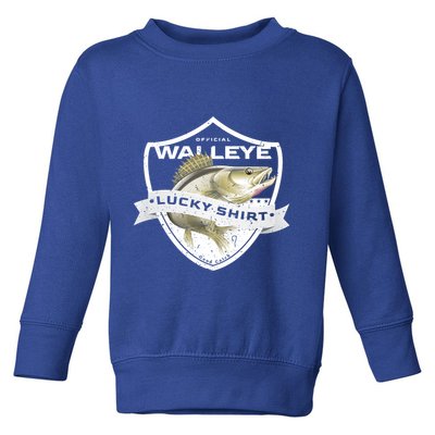 Walleye Lucky Gift Funny Accessories To Walleye Fishing Gift Toddler Sweatshirt