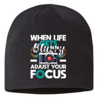 When Life Gets Blurry Photographer Camera Photography Sustainable Beanie