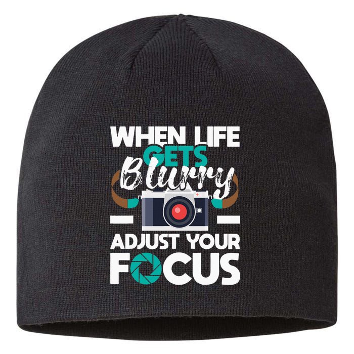 When Life Gets Blurry Photographer Camera Photography Sustainable Beanie