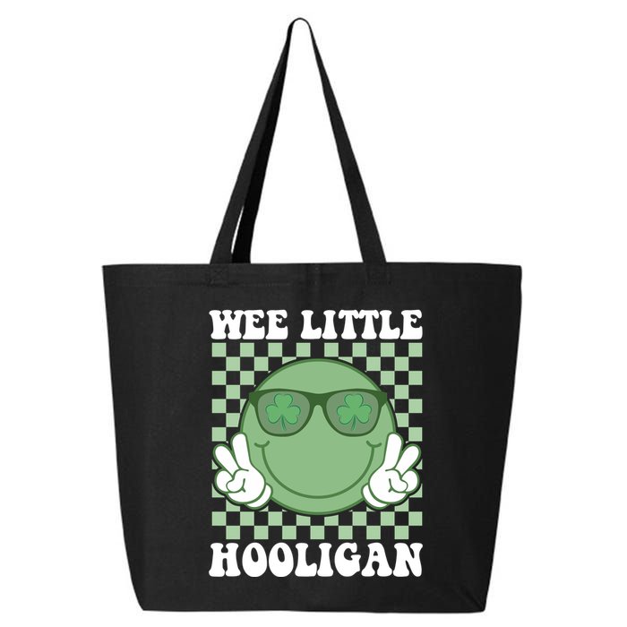Wee Little Hooligan St Patricks Day Smile Retro 25L Jumbo Tote