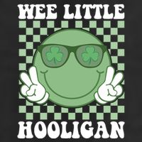 Wee Little Hooligan St Patricks Day Smile Retro 25L Jumbo Tote